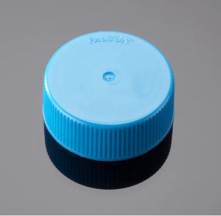 Falcon® Polyethylene Flat-Top Screw Caps for 50 mL Conical Bottom Centrifuge Tubes, Sterile, 50/Pack, 1000/Case